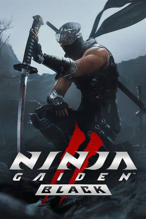 The cover art of the Ninja Gaiden video game showcasing its main character.