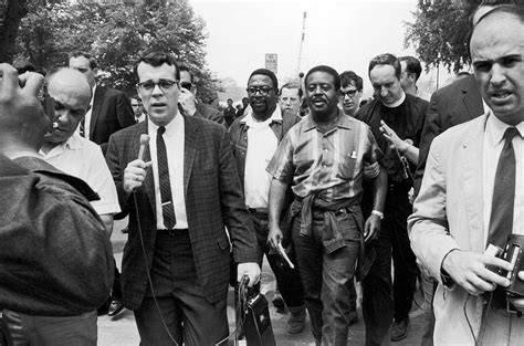 Civil rights activists being interviewed in a documentary film scene.