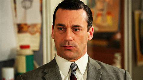 Jon Hamm portrays his iconic character Don Draper in a scene from Mad Men.