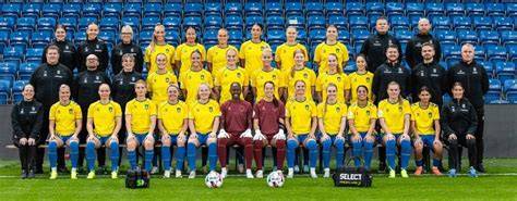 Brøndby IF players in their team colors during a match.