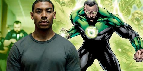 John Stewart using his powers as Green Lantern to save a planet.