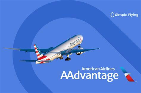 A close-up of a smartphone displaying the American Airlines AAdvantage loyalty program details.