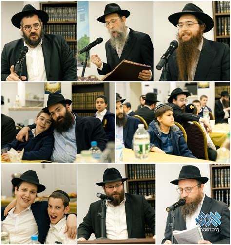 Community members discussing plans at Chabad of Flatbush.