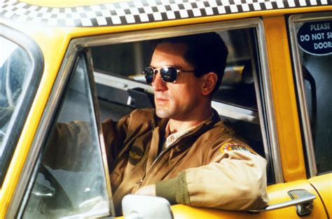 Robert De Niro as Travis Bickle in a famous scene from Taxi Driver