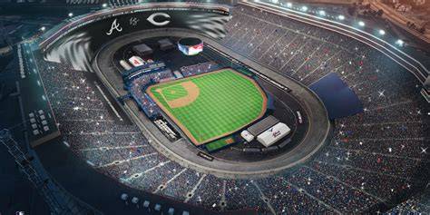 Fans celebrating during the MLB Speedway Classic.