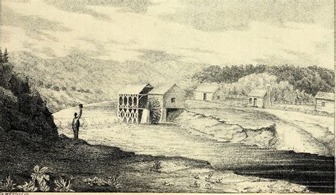 An old photograph depicting Batchie's Mill shortly after its construction.