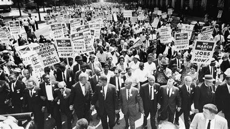 Civil rights activists gathered together during the 1960s movement.