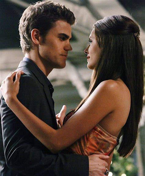Elena and Stefan having a serious conversation in The Vampire Diaries.